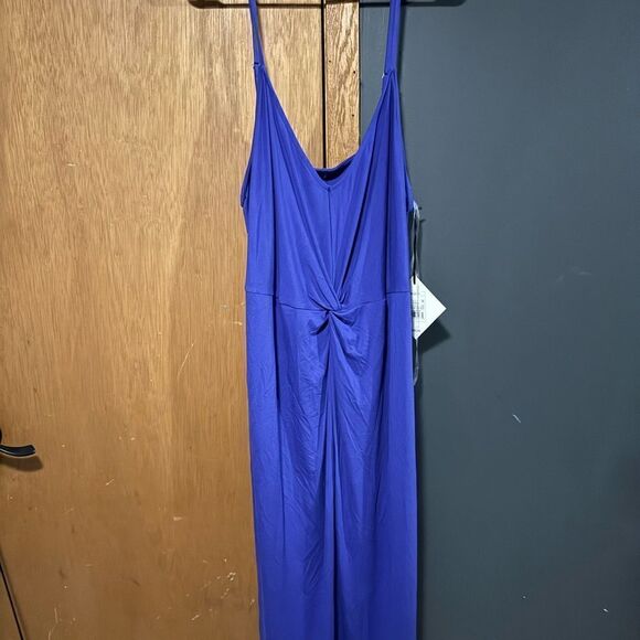 Ava&Viv Women's V-Neck Bodycon Dress Royal Blue NWT Size 2X - Picture 4 of 9